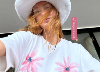 Marina Ruy Barbosa aposta no romantismo da camiseta floral Marina Ruy Barbosa (Foto: @marinaruybarbosa/Instagram/Reprodução)