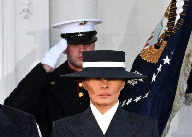 Donald Trump e Melania na posse (Foto: Reprodução)