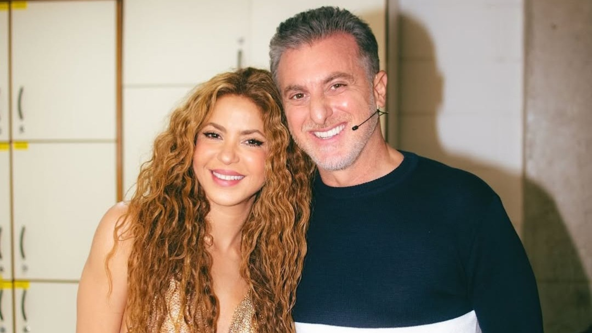 Shakira e Luciano Huck (Foto: @lucianohuck/Instagram/Reprodução)