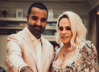 Vestido de noiva de Ana Maria Braga foi feito em 15 dias Fábio Arruda e Ana Maria Braga (Foto: @anamariabragaoficial/Instagram/Reprodução)