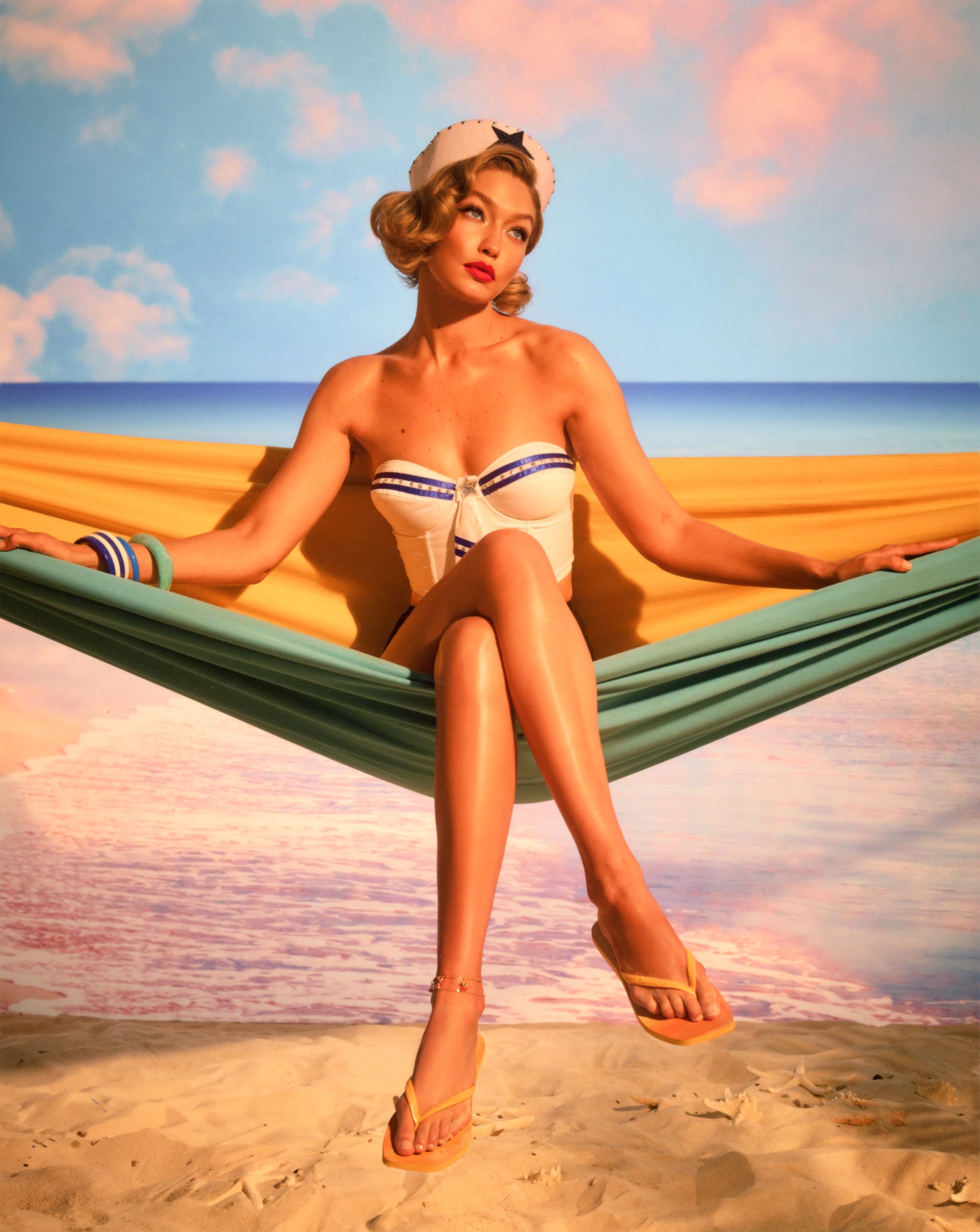 Gigi Hadid para Havaianas (Foto: Divulgação)