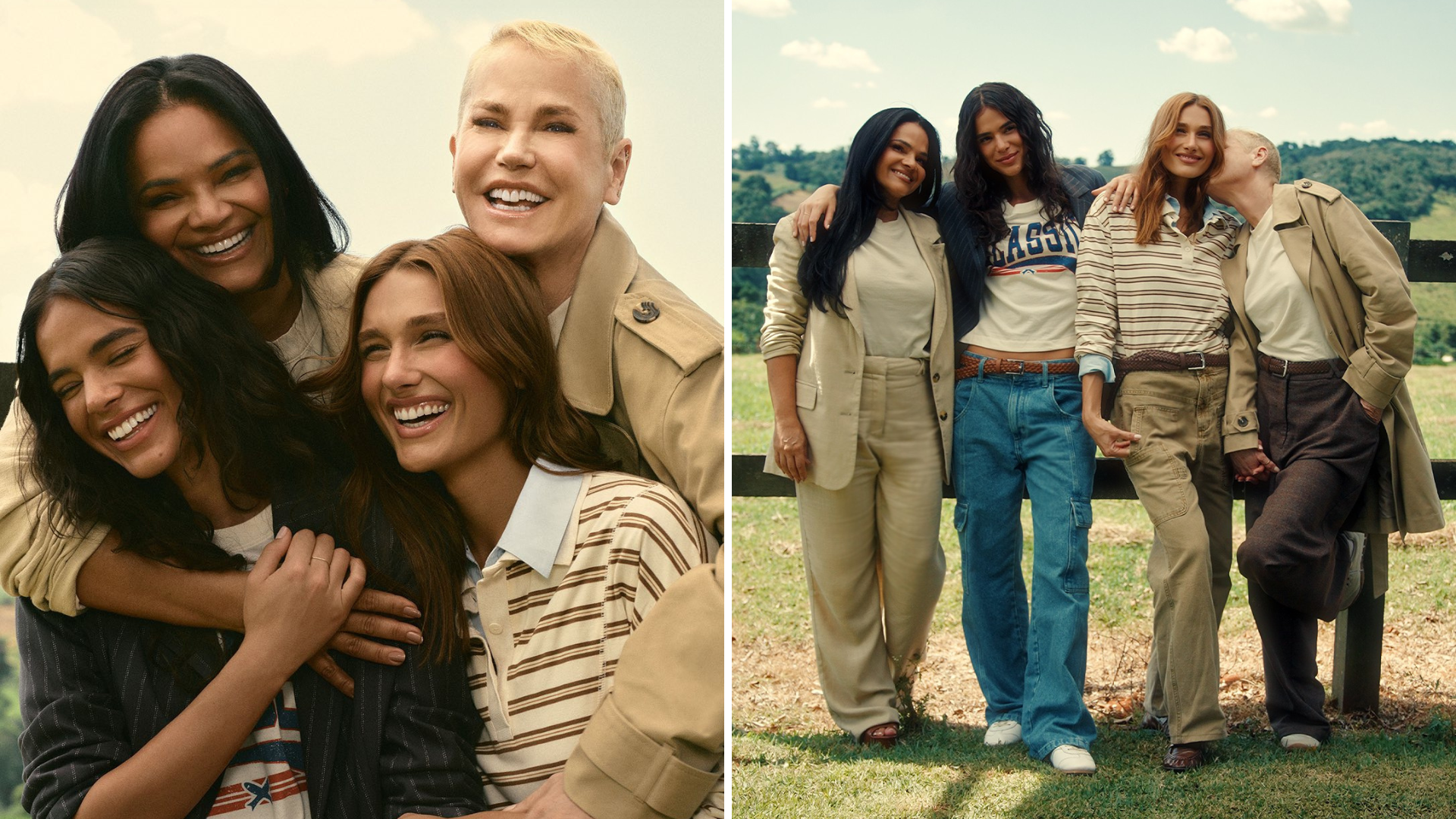 Neide Maia, Bruna Marquezine, Sasha e Xuxa (Foto: Reprodução/Instagram@hering)