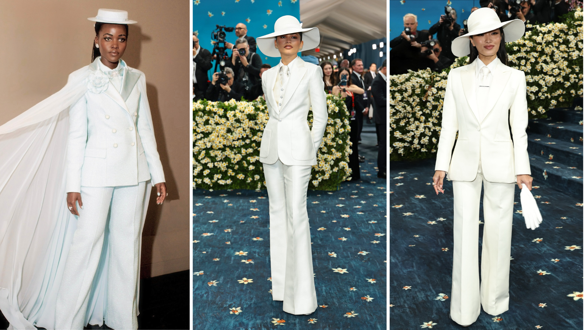 Lupita Nyong'o, Zendaya e Anna Sawai (Fotos: Reprodução/Innstagram/Divulgação/Louis Vuitton)