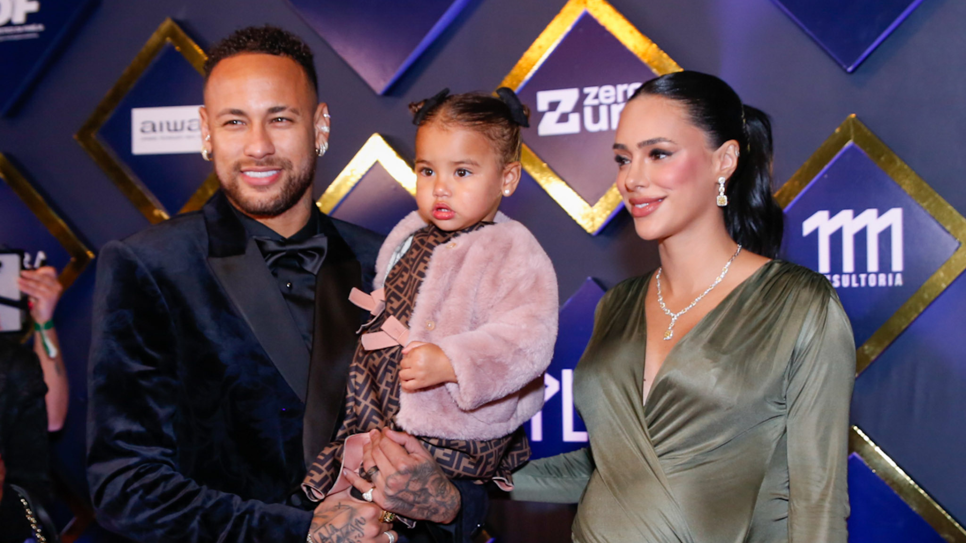 Neymar, Mavie e Bruna Biancardi (Foto: Caio Duran e Thiago Duran/Brazil News)