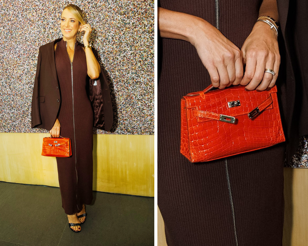 Ticiane Pinheiro e a bolsa míni Kelly (Foto: Clayton Felizardo/Brazil News)