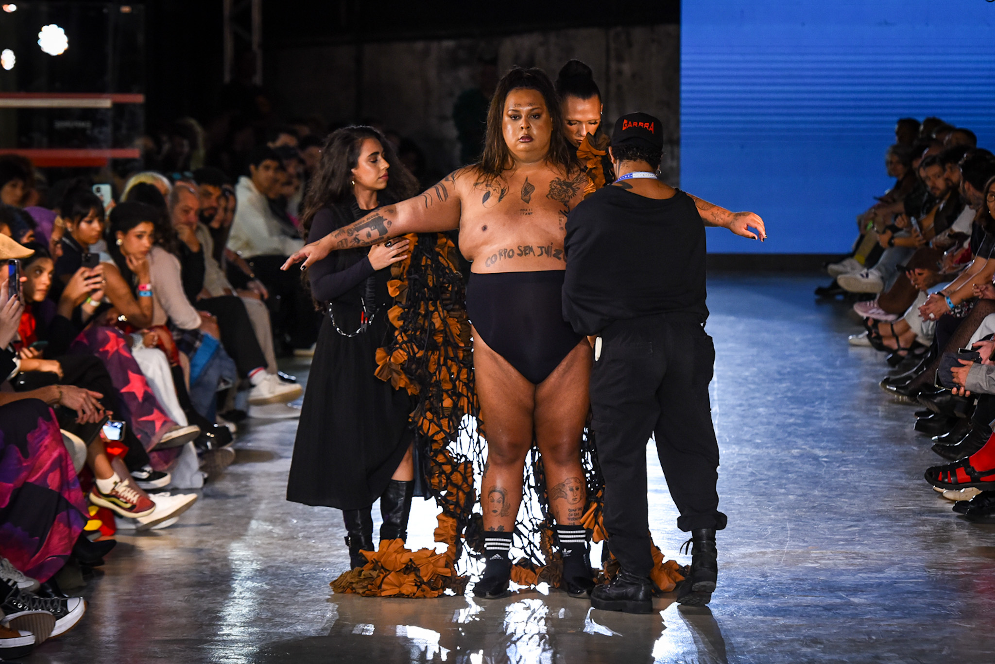 Jup do Bairro no desfile do Studio Ellias Kaleb (Foto: Andy Santana/Brazil News)