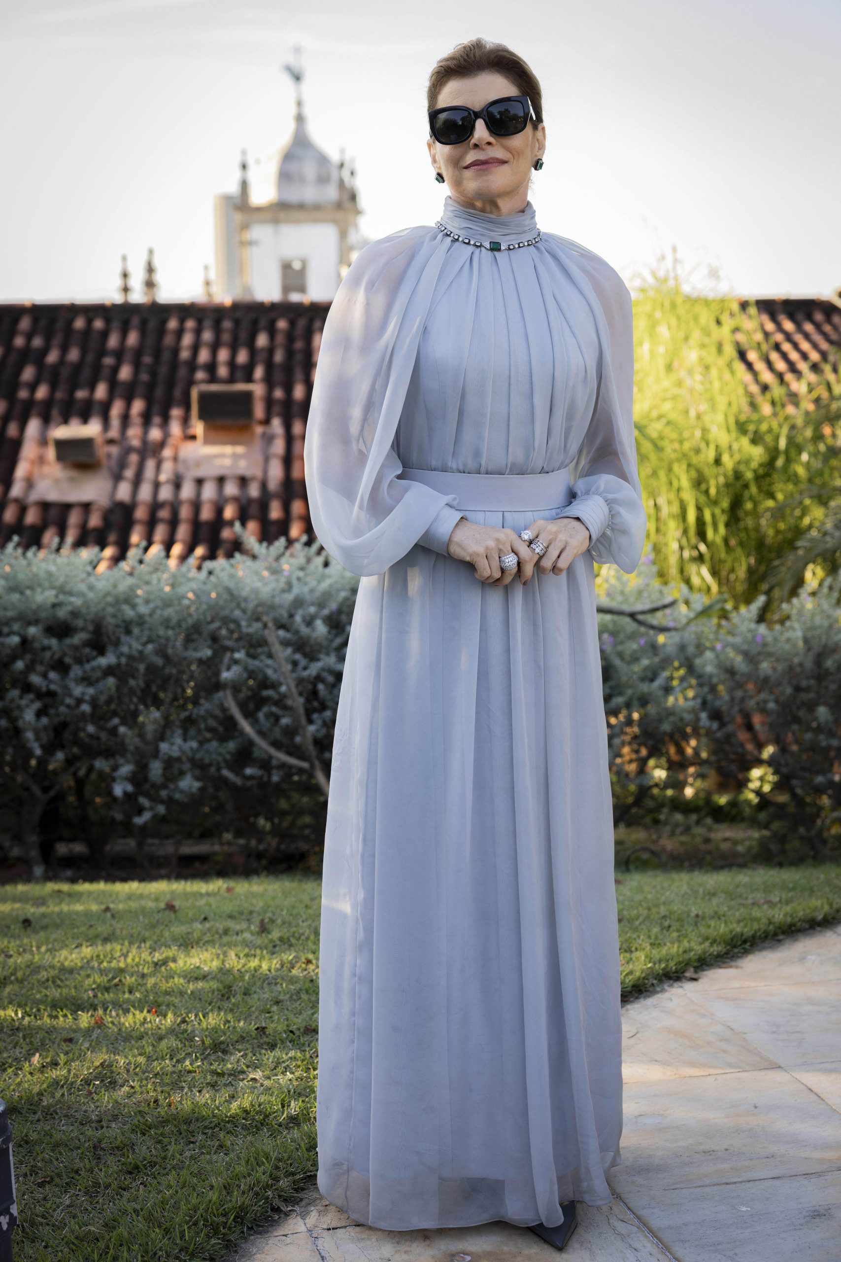 Odete (Debora Bloch) no casamento de Afonso e Maria de Fátima (Foto: Fábio Rocha/Rede Globo/Divulgação)
