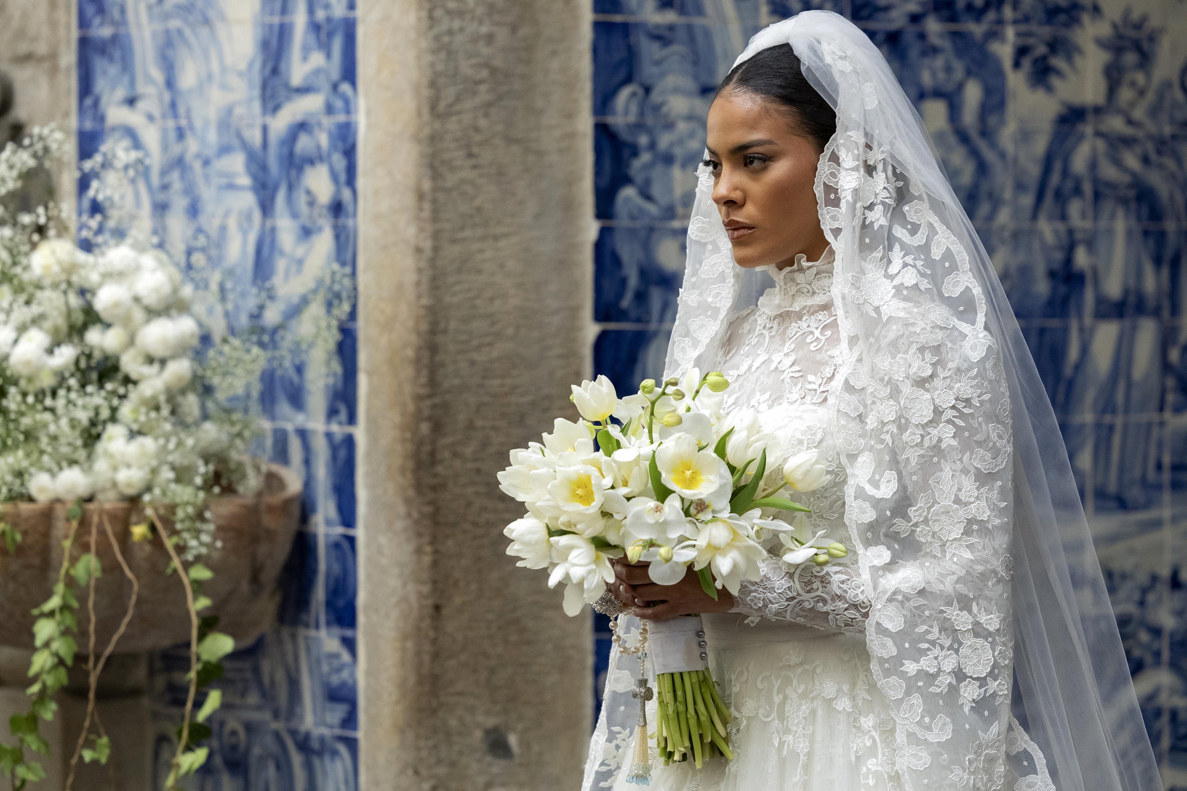 Maria de Fátima de novia (Foto: Manoella Mello/TV Globo/Divulgação)