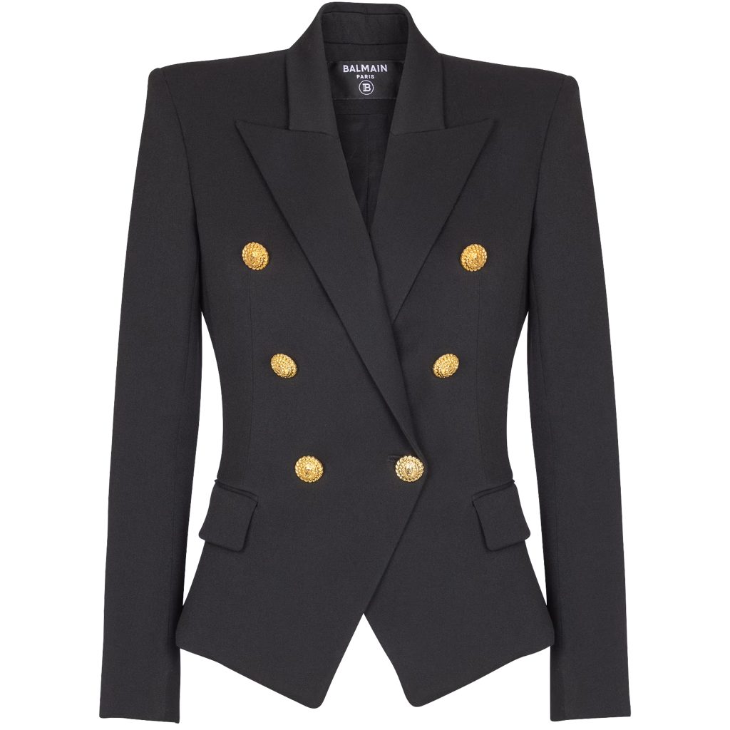 Blazer Balmain usado por Maria de Fátima (Foto: Divulgação)