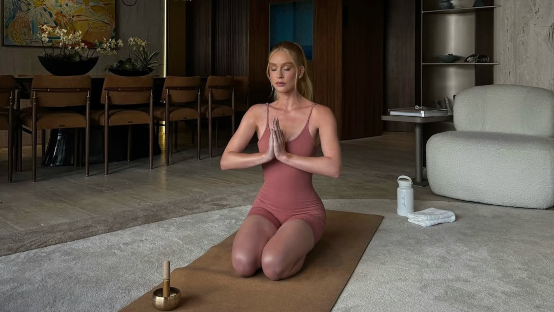 Marina Ruy Barbosa com roupa de ginástica (Foto: @marinaruybarbosa/Instagram/Reprodução)