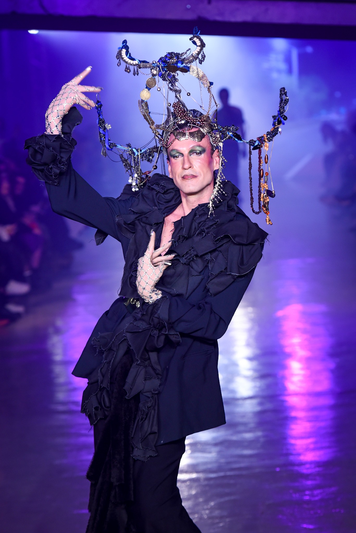 Dudu Bertholini no desfile de Guma Joana (Foto: Andy Santana/Brazil Nes)
