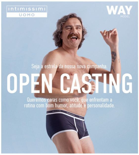 Seleção busca homens reais para campanha de underewear (Foto: Way Model/Divulgação)