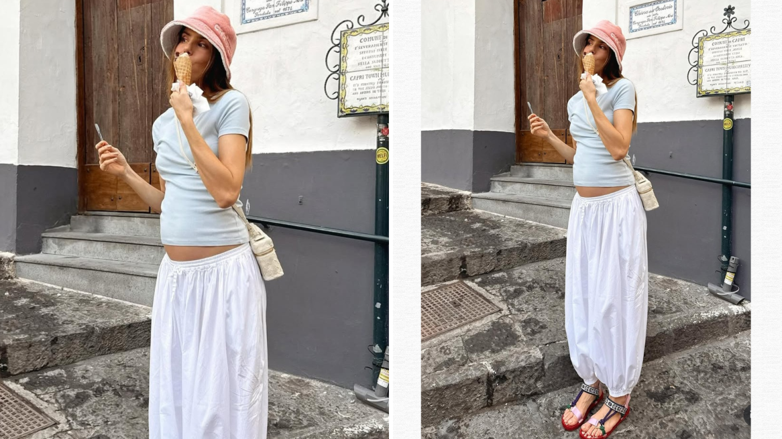 Camila Queiroz com calça aladim (Foto: @camilaqueiroz/Instagram/Reprodução)