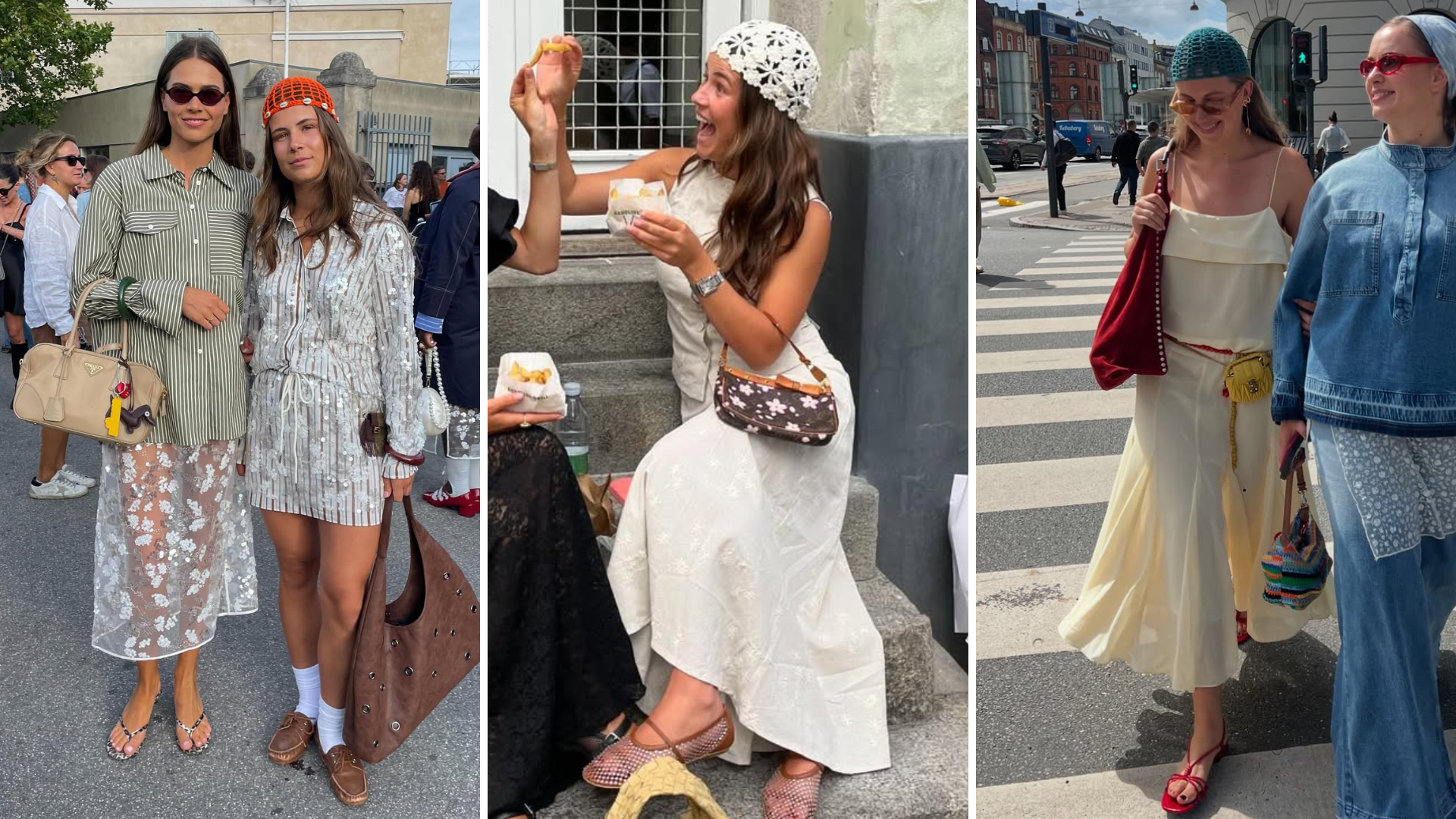 Street style na Copenhagen Fashion Week (Foto: @manondevelder/@emiliavandyck/Instagram/Reprodução)