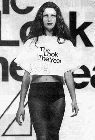 Gisele Bündchen no The Look Of The Year, em 1995 (Foto: @thelookoftheyearbrasil/Divulgação)
