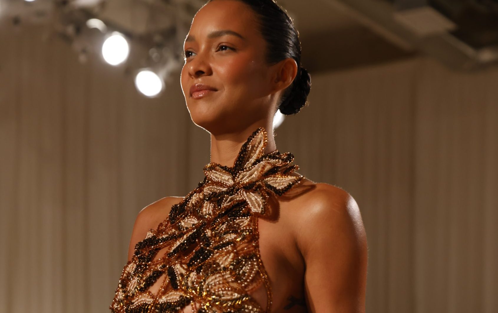 Lais Ribeiro no desfile PatBo em Nova York (Crédito: Leo Faria/Divulgação)