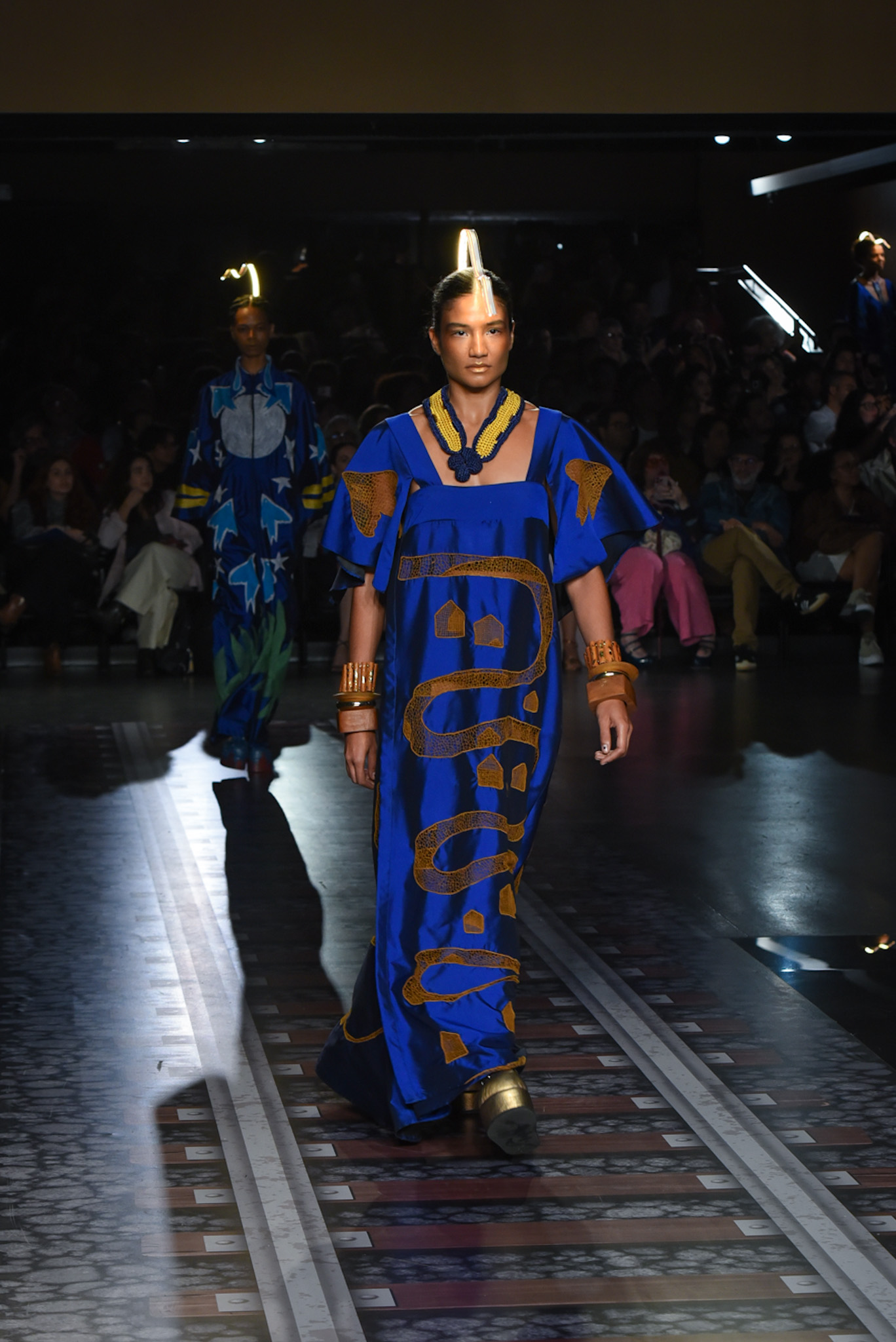 Dandara Queiroz no desfile de Ronaldo Fraga para SPFW (Foto: Andy Santana/Brazil News)