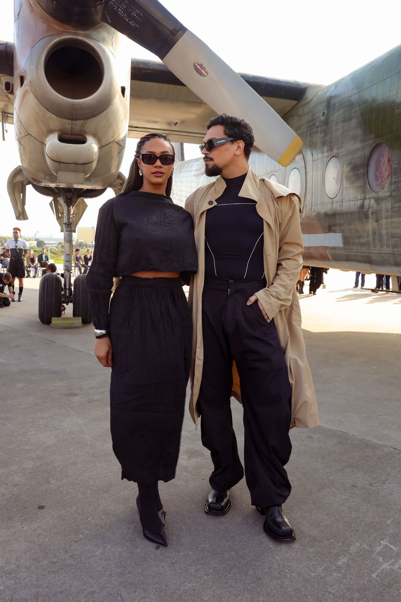 Aline Patriarca e Vinicius Nascimento (Foto: Lucas Ramos/Brazil News)