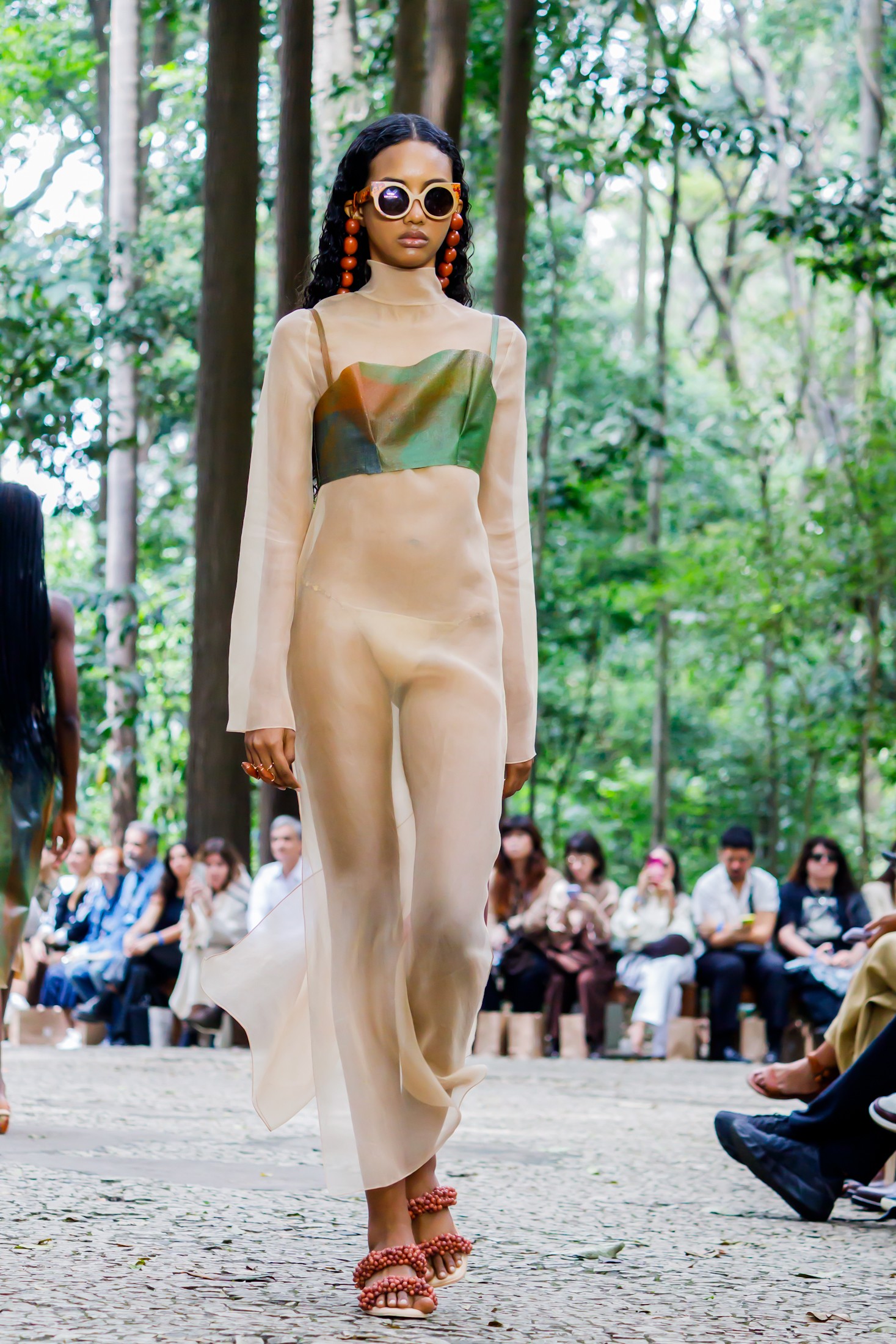 Isabel Alves para Flavia Aranha no SPFW (Foto: Patrícia Devoraes/Brazil News)