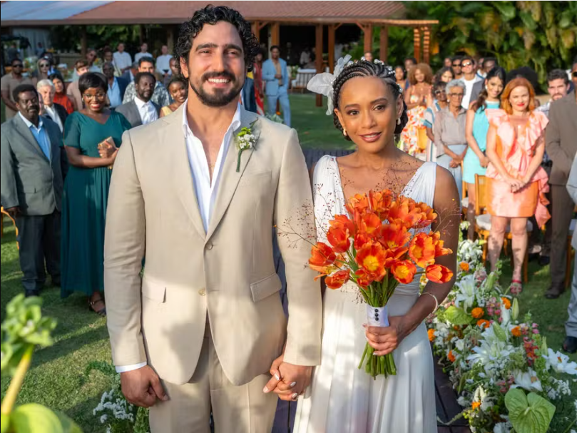Casamento de Raquel (Taís Araujo) e Ivan (Renato Goés) (Foto: Estevam Avellar/Globo)