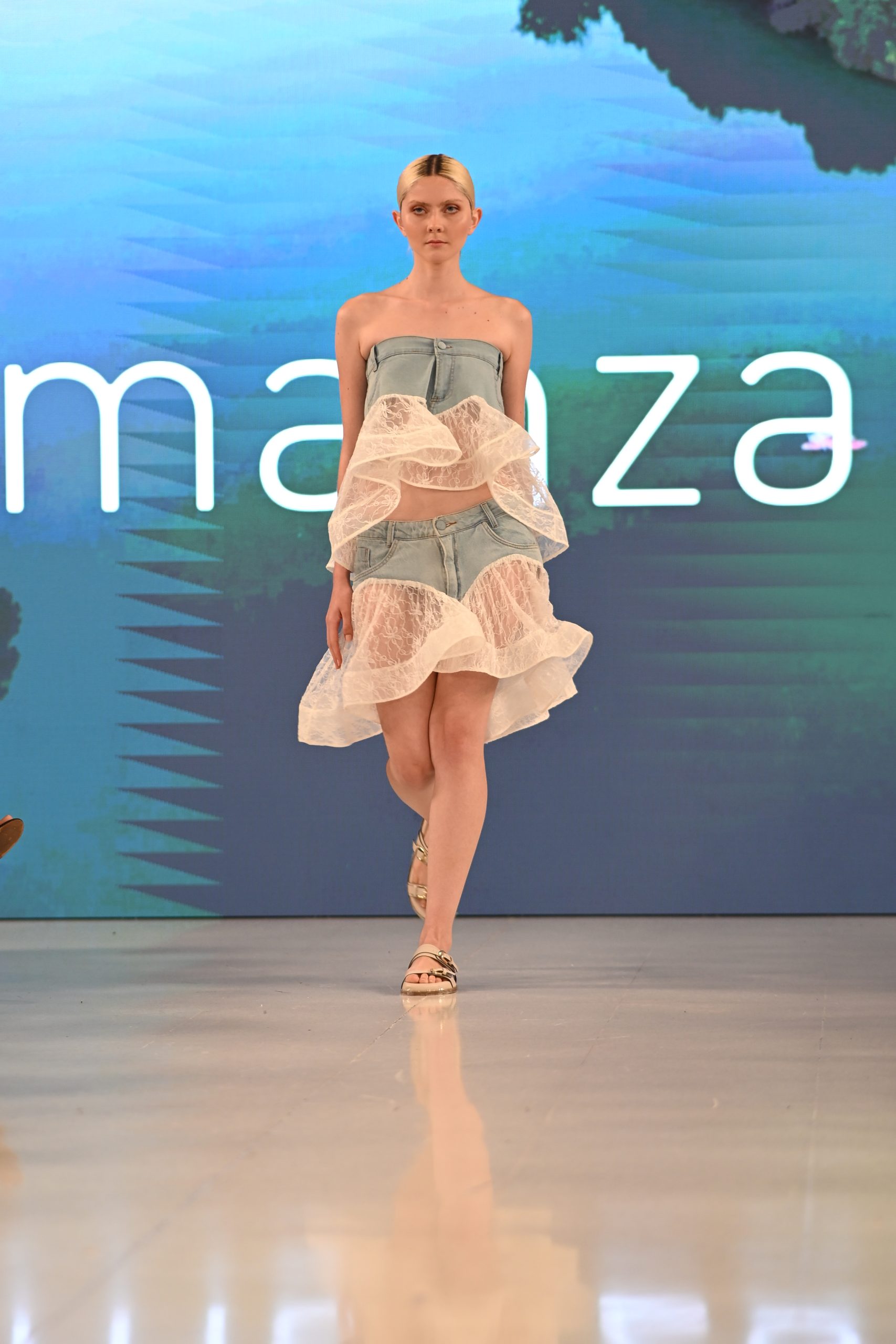 Desfile da grife Manzan (Foto: Thiago Reis/Divulgação)