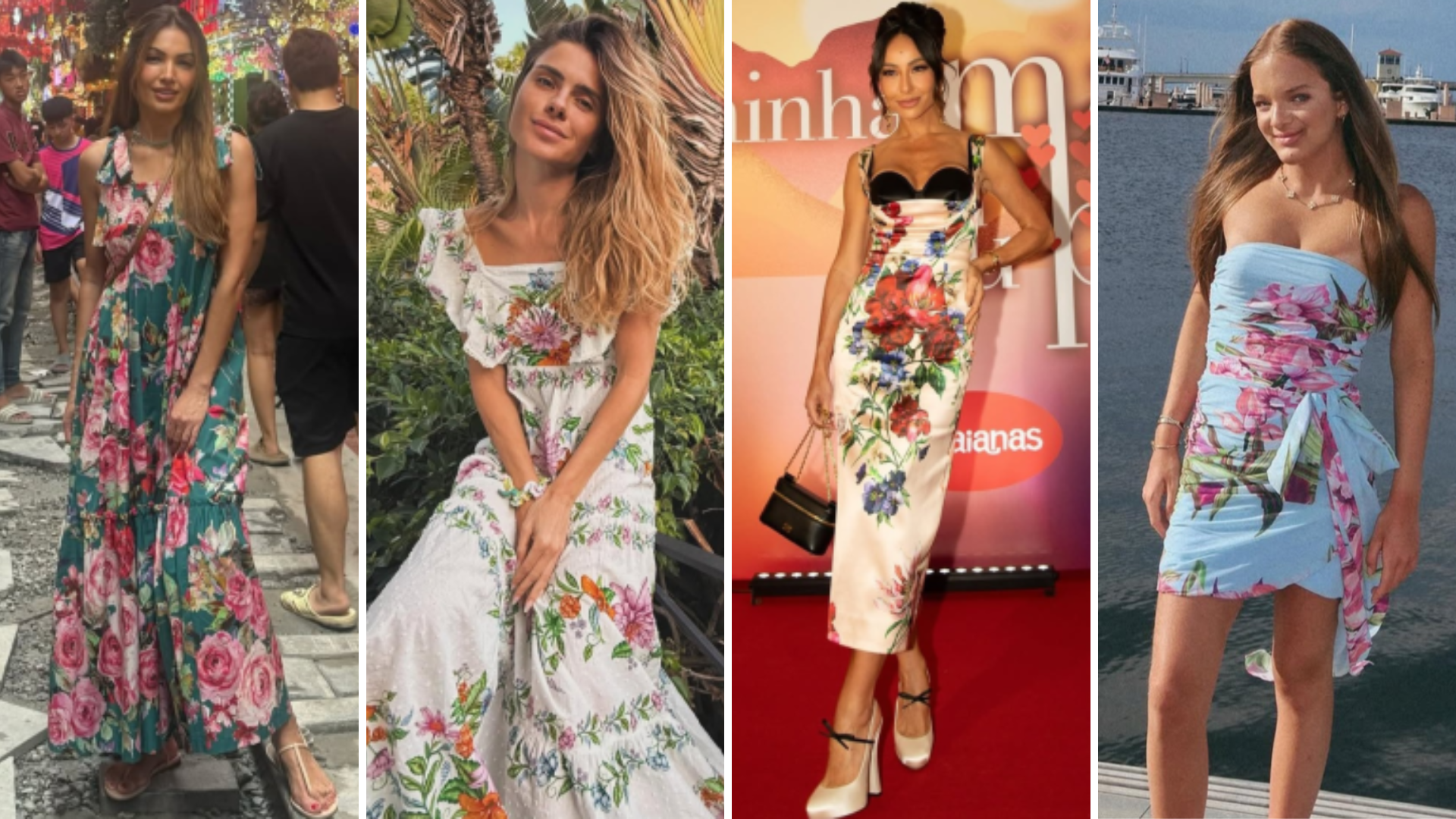 Patricia Poeta, Carolina Dieckmmann, Sabrina Sato e Rafa Justus (Foto: Instagram/Reprodução)