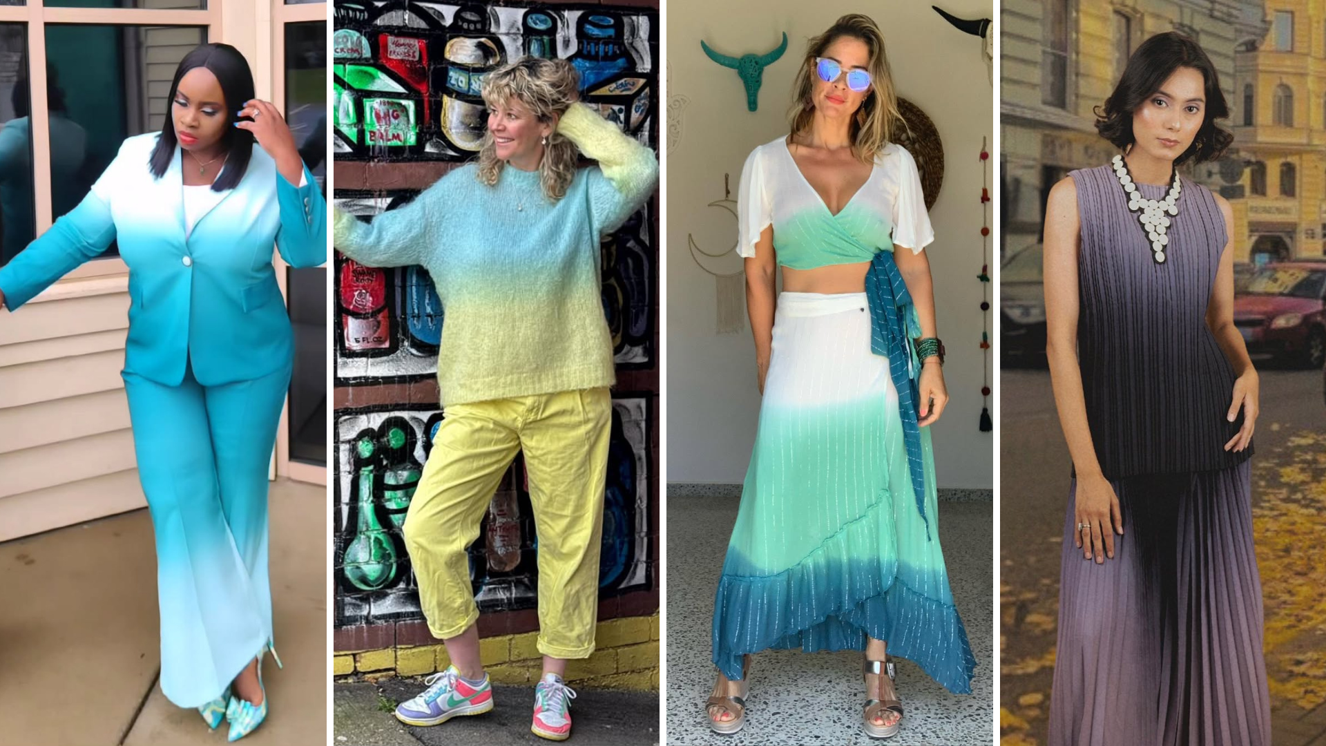 Look degradê (Foto: @kristinabakare @ldstylistician@gypsysunpr @shopurstylecoach/Instagram/Reprodução)
