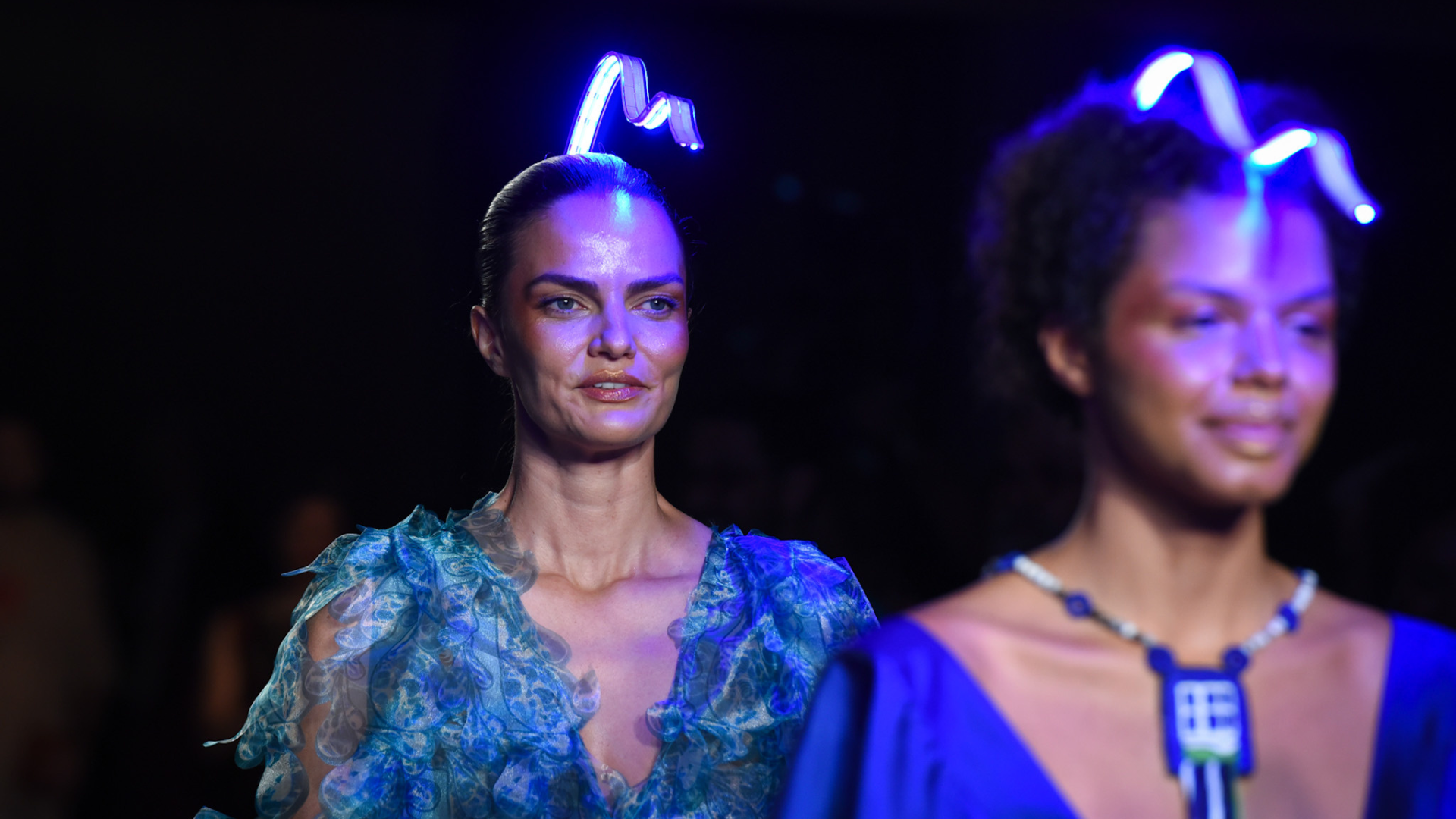Bárbara Fialho no desfile de Ronaldo Fraga para SPFW (Foto: Andy Santana/Brazil News)