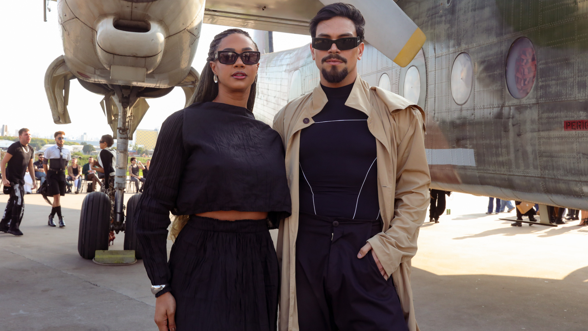 Aline Patriarca e Vinicius Nascimento (Foto: Lucas Ramos/Brazil News)