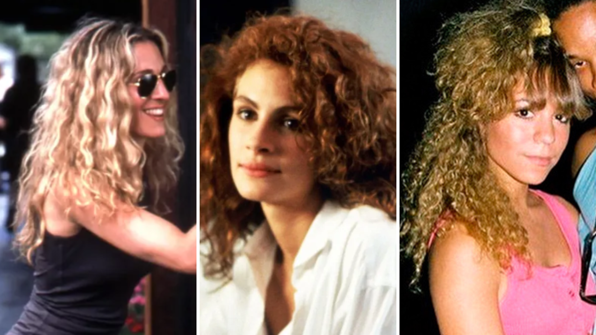 Sarah Jessica Parker, Julia Roberts e Mariah Careu (Fotos: Sex And The City/Divulgação - Uma Linda Mulher/Divulgação - Instagram/Reprodução) 
