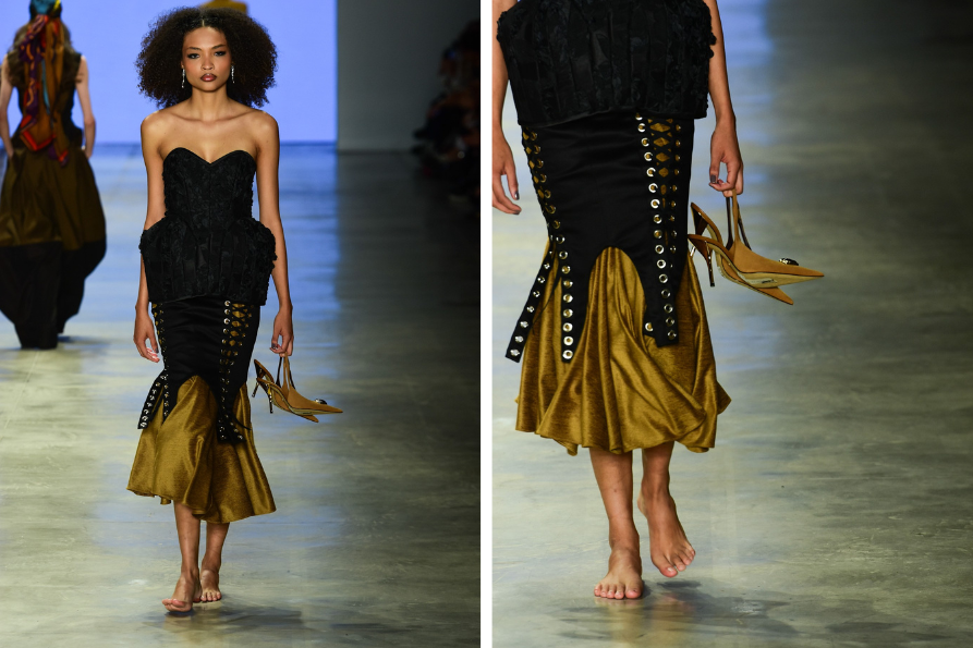 Modelo no desfile da Fauve (Foto: Will Dias / Brazil News)