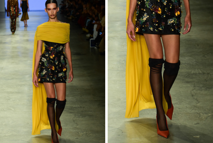 Modelo no desfile da Fauve (Foto: Will Dias / Brazil News)