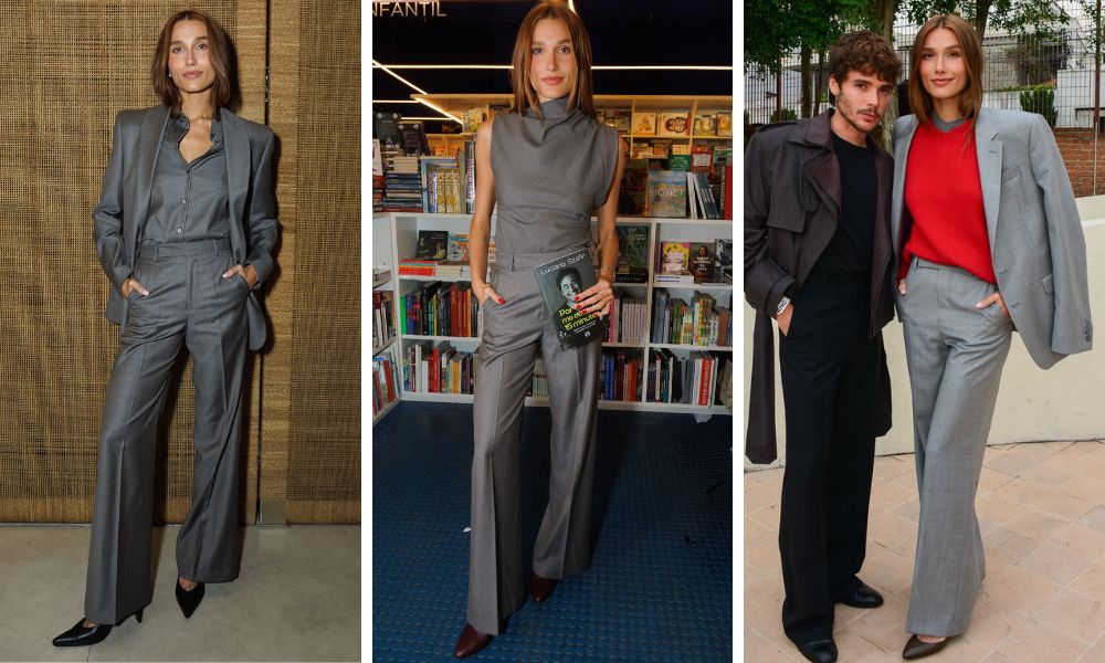 Sasha com alfaiataria cinza (Fotos: Brazil News)