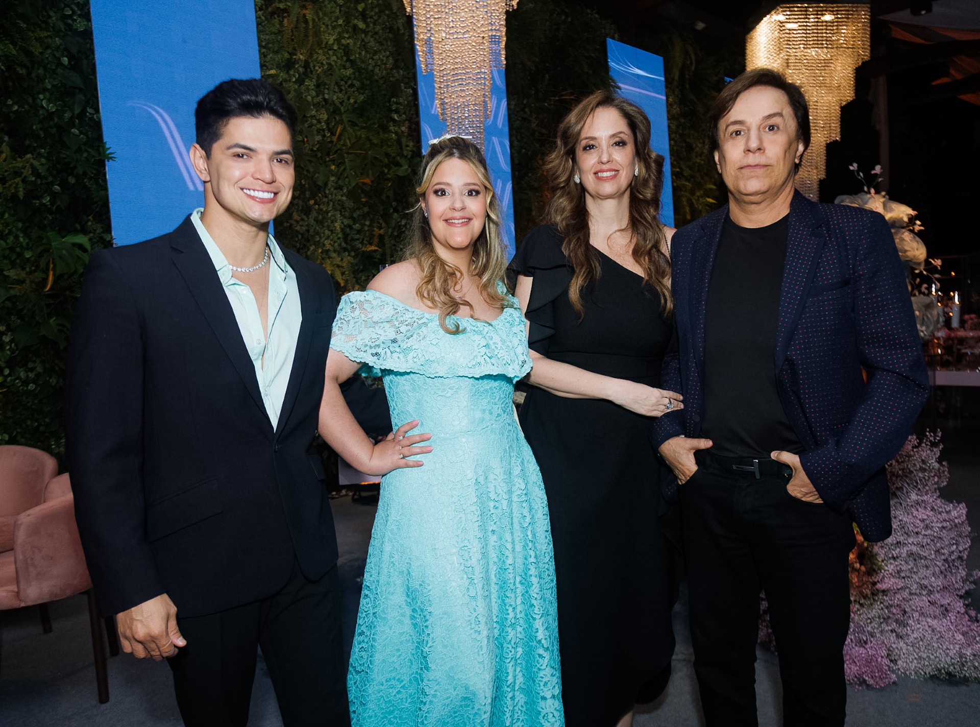 Genro, filha e mulher de Tom Cavalcante (Foto: Brazil News)