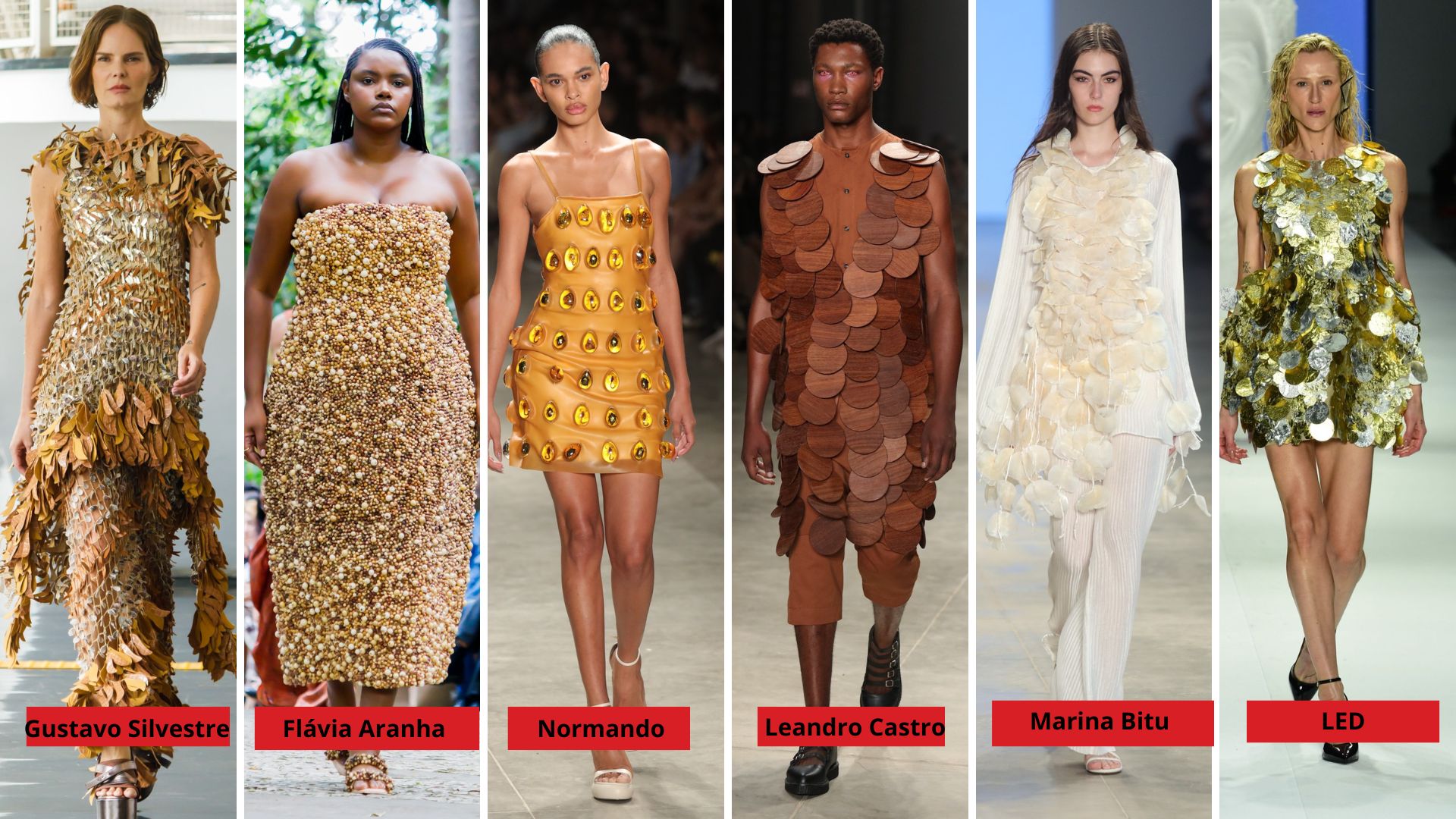 Enfeites que criam volumes SPFW (Fotos: Agências Brazil News e Fotosite)