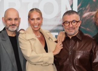 A Fazenda: Galisteu usará 1,5 mil anéis no reality, dizem stylists Thidy Alvis, Adriane Galisteu e Milton Martins (Foto: Brazil News)