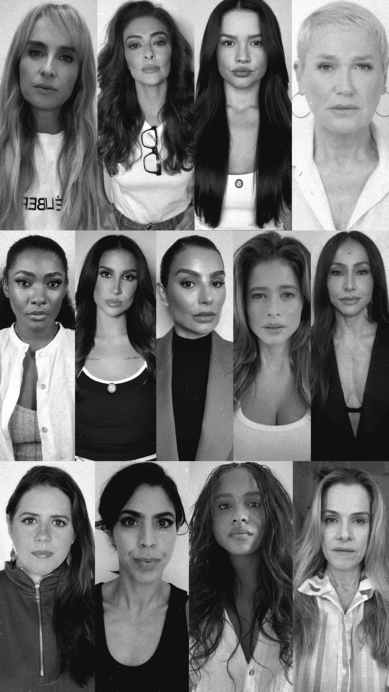 Famosas na campanha contra o feminicídio (Foto: Divulgação)