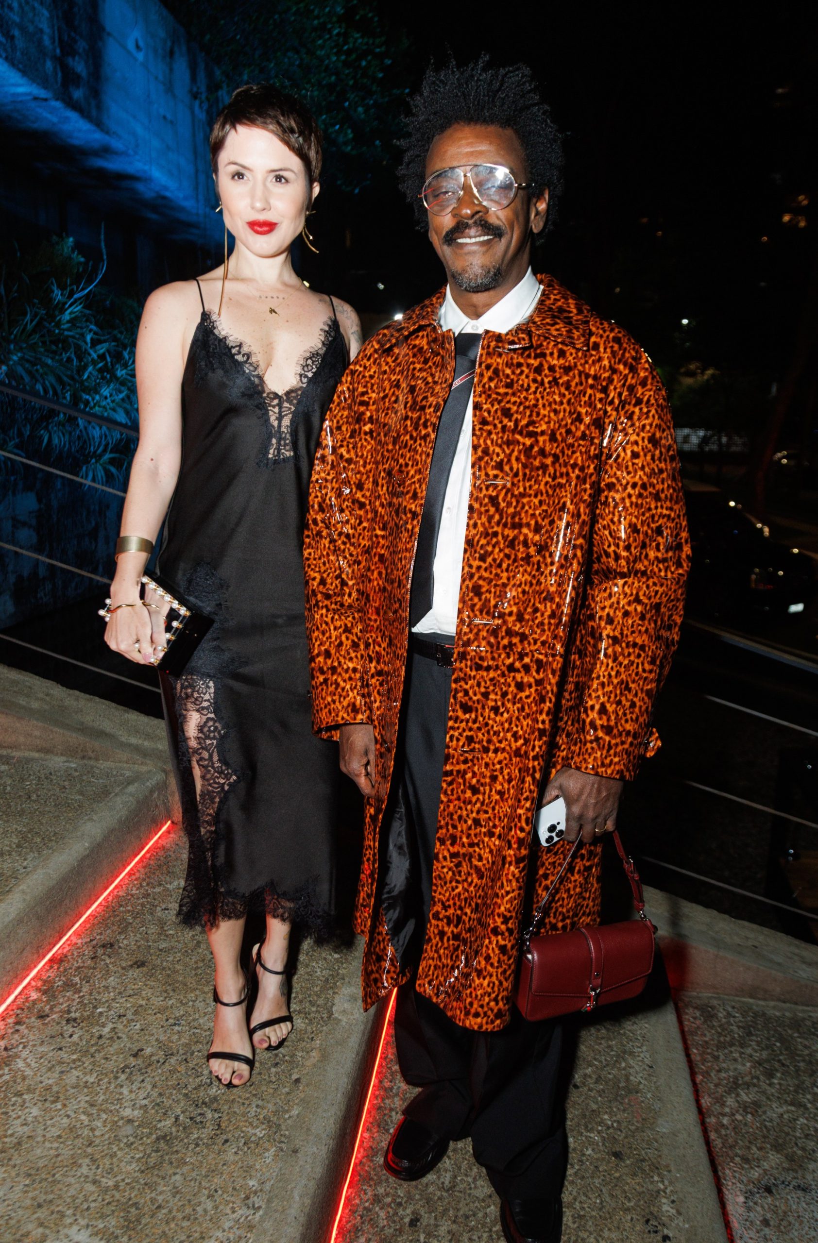 Seu Jorge e esposa (Foto: Clayton Felizardo/Brazil News)