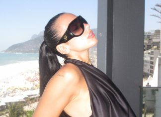 Dua Lipa usa looks preto, branco e aposta em chinelo de R$ 59,99 Dua Lipa (Foto: Reprodução/Instagram)