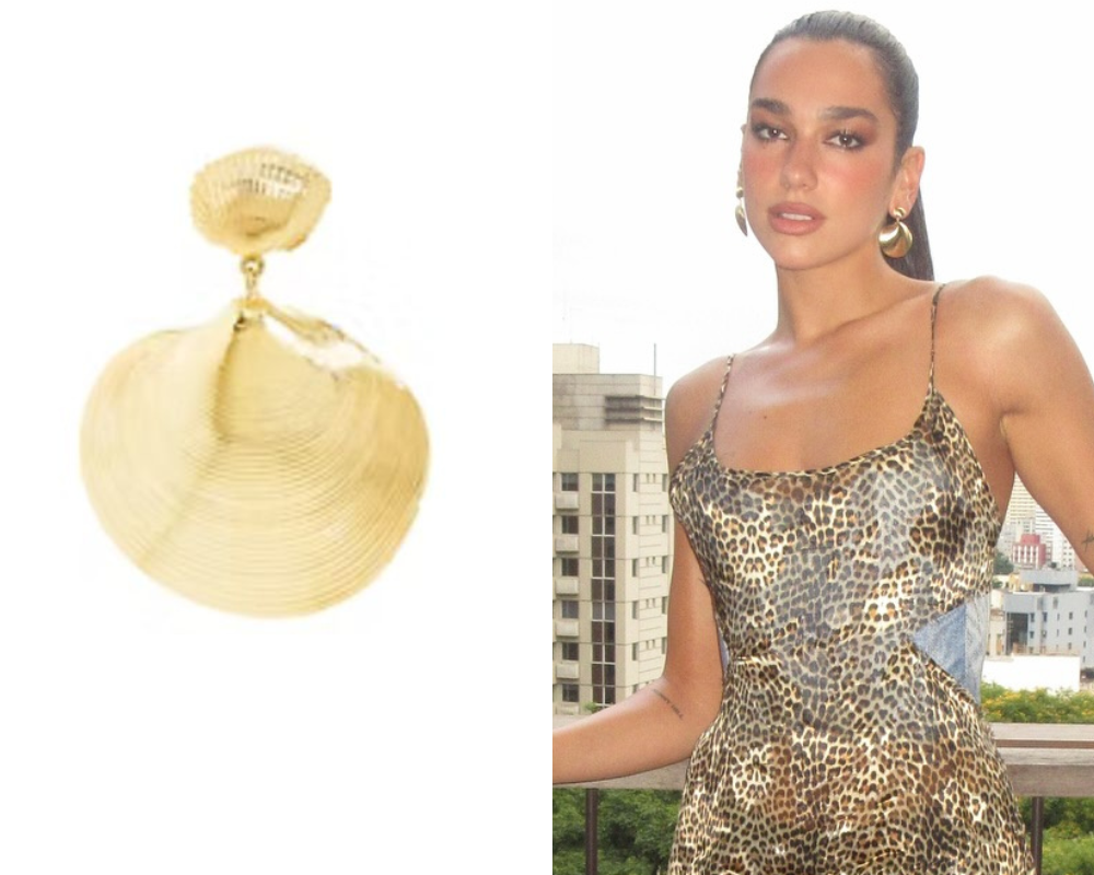 Dua Lipa e brinco concha (Foto: Reprodução/Instagram)