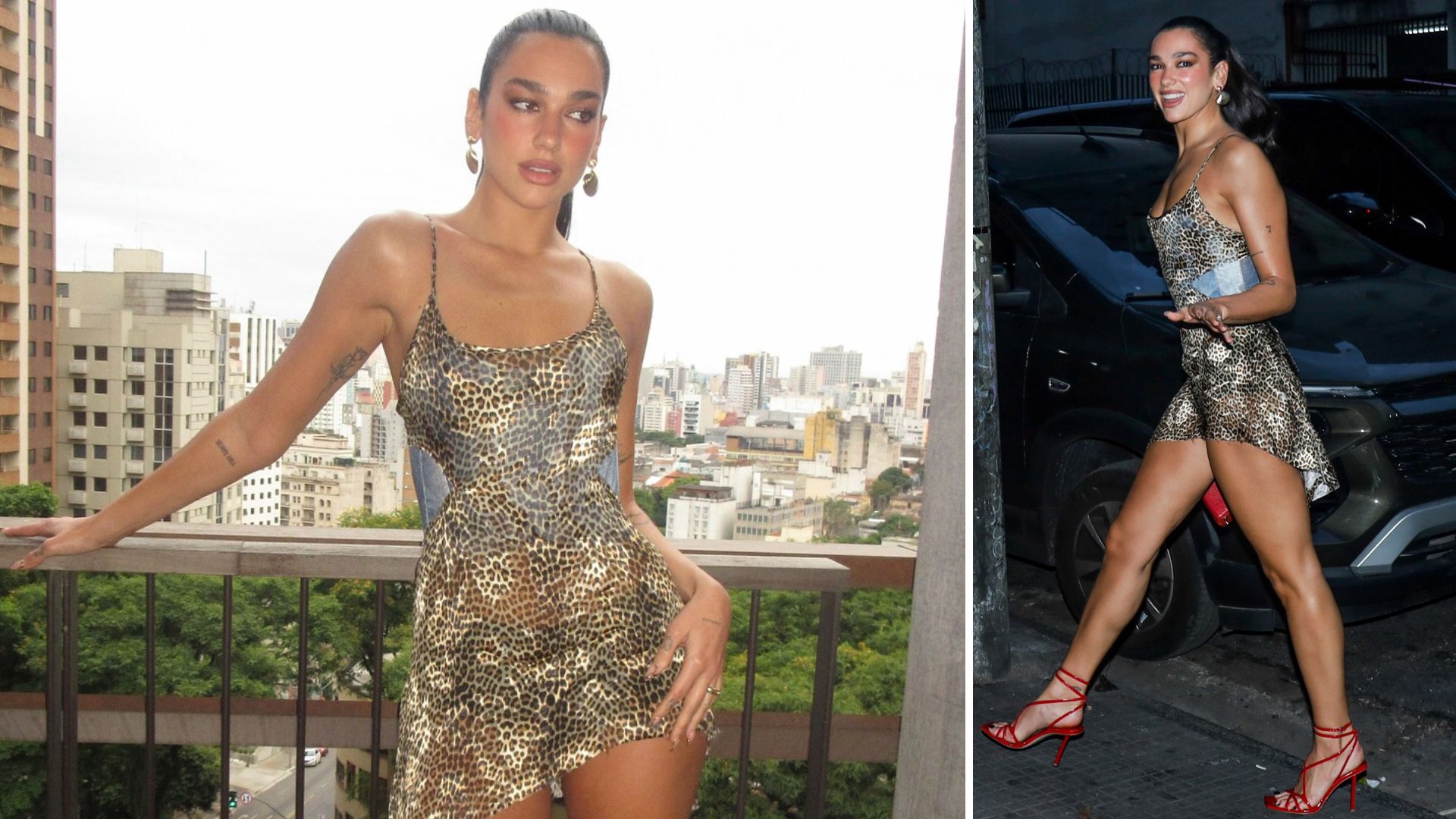 A cantora em São Paulo (Fotos: Brazil News/Reprodução/Instagram)