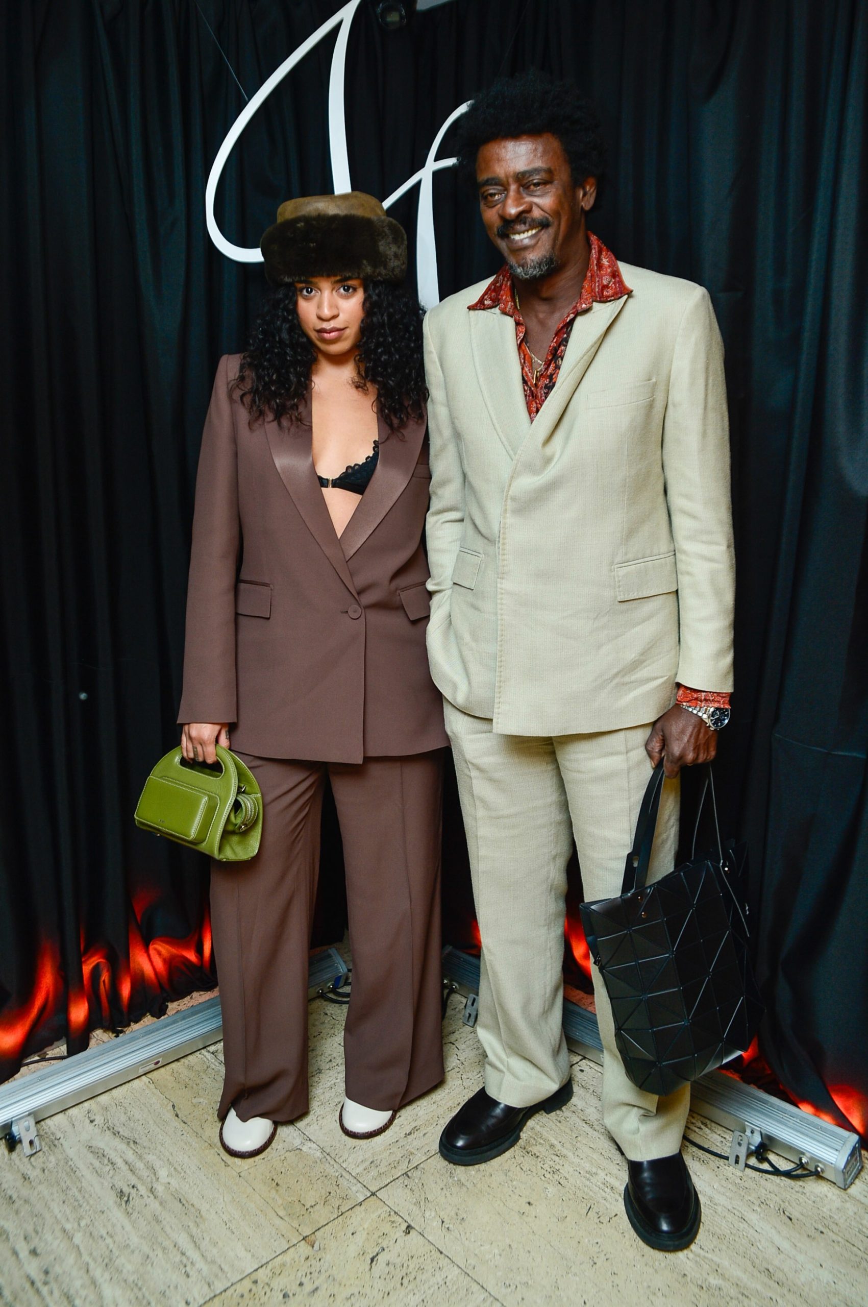 Seu Jorge e a filha Maria Flor (Foto: Eduardo Martins/Brazil News)