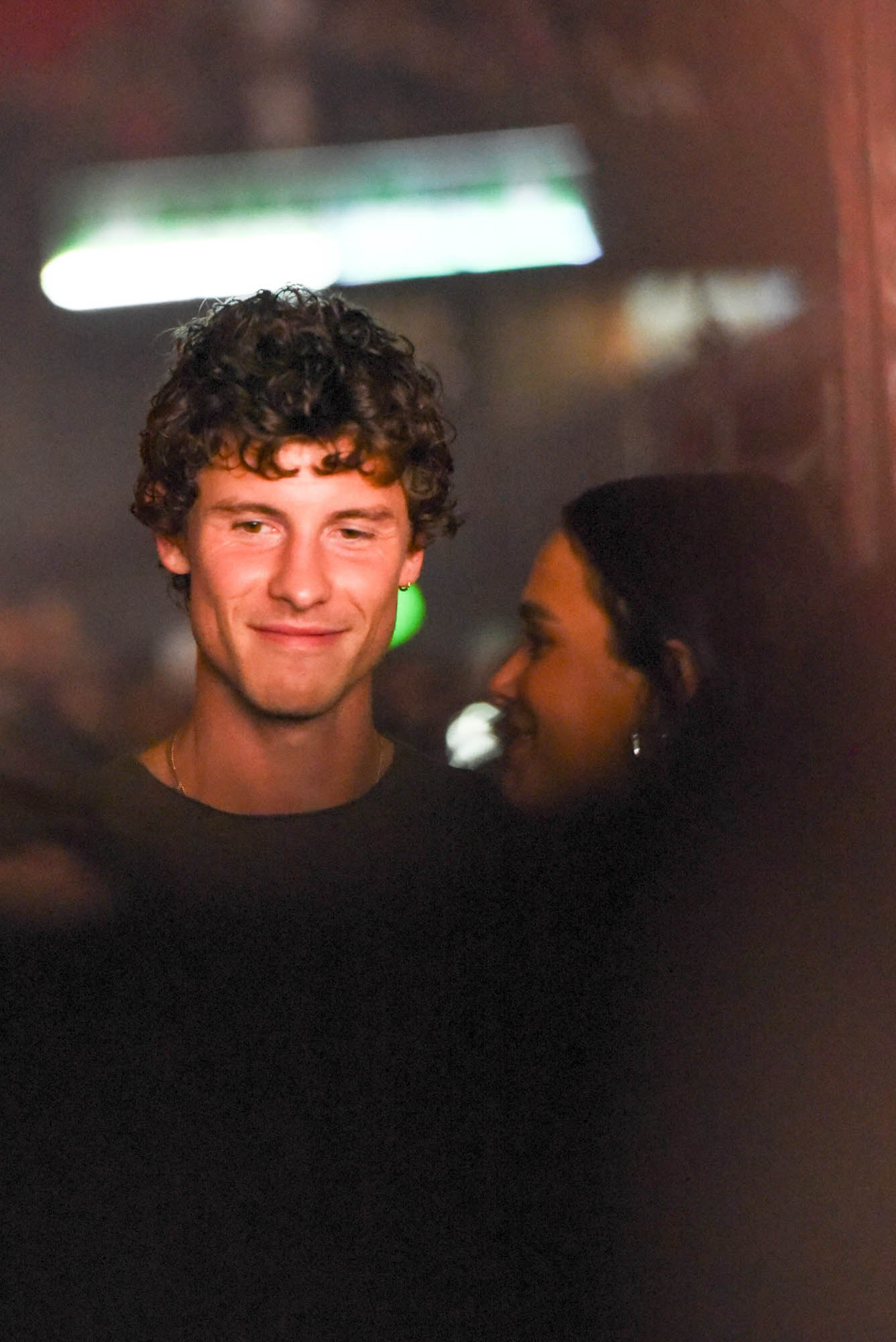 Shawn Mendes e Bruna Marquezine no show de Dua Lipa, np sábado (Foto: Brazil News)