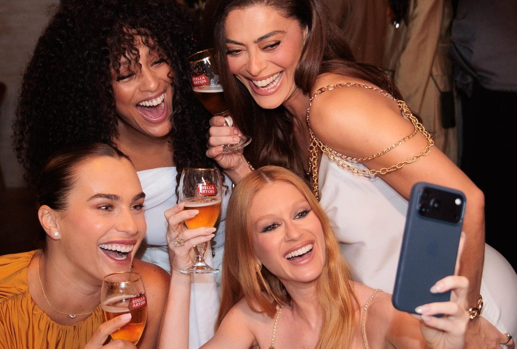 Sheron Menezzes, Juliana Paes, Aryna Sabalenka e Marina Ruy Barbosa (Foto: Andy Santana e Manu Scarpa/Brazil News)