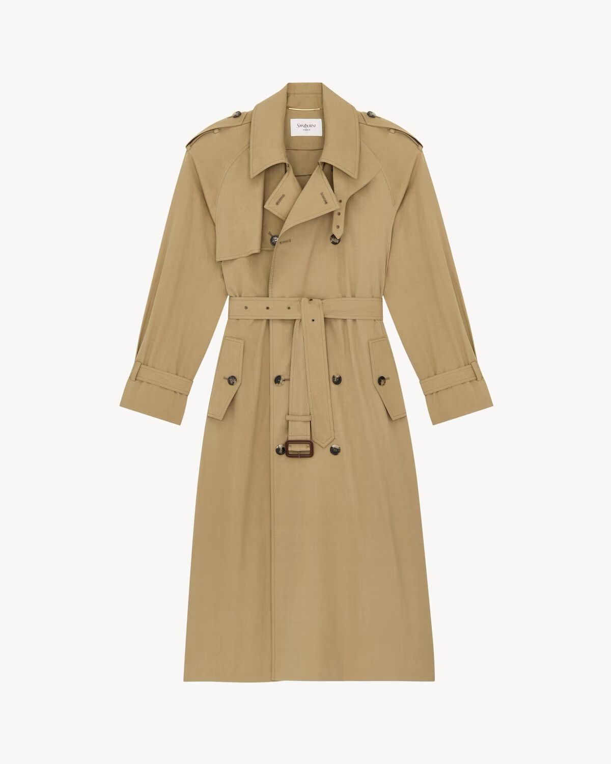 Trench coat em algodão e seda (Foto: Divulgação/YSL)