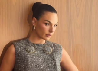 Isis Valverde usa look cinza com meia-calça de R$ 3,4 mil na CCXP Isis Valverde (Foto: @isisvalverde/Instagram/Reprodução)