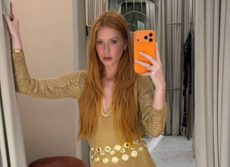 Marina Ruy Barbosa veste dourado como inspiração para fim de ano Marina Ruy Babrosa (Foto: @marinaruybarbosa/Instagram/Reprodução)