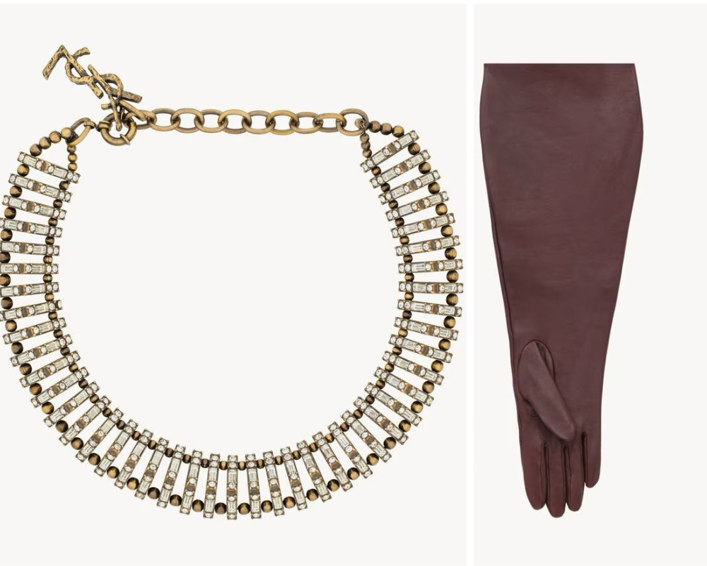 Colar e luva YSL (Foto: Divulgação/YSL)