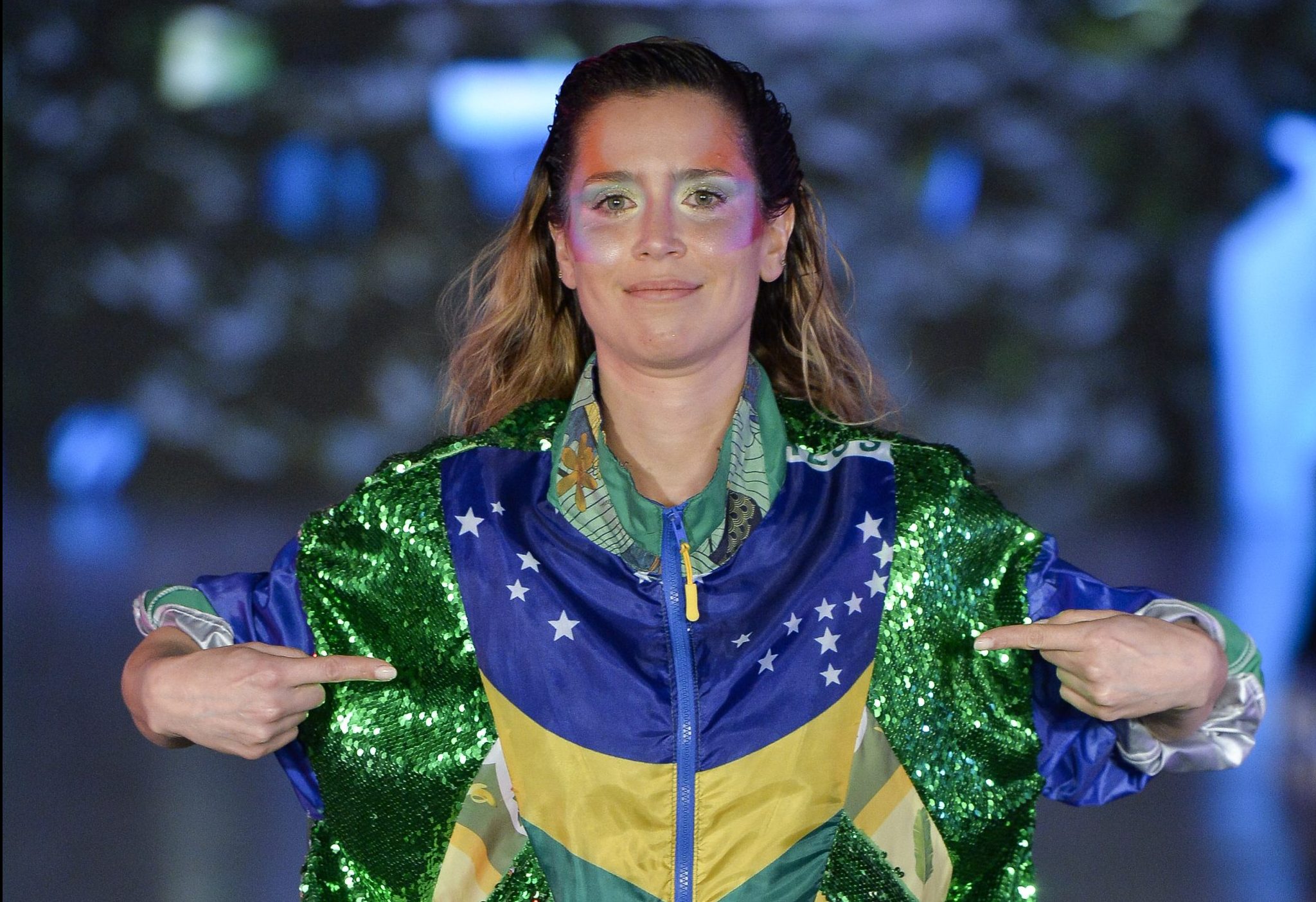 Mel Lisboa no desfile da Trama Afetiva (Foto: Marcelo Soubhia/ @agfotosite)