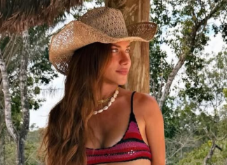 Giovanna Ewbank compõe look de moda praia com crochê e búzios Giovanna Ewbank (Foto: @gioewbank/Instagram/Reprodução)